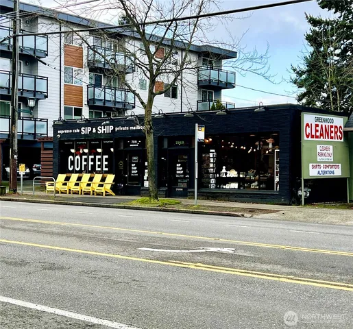 a view of a building entrance
