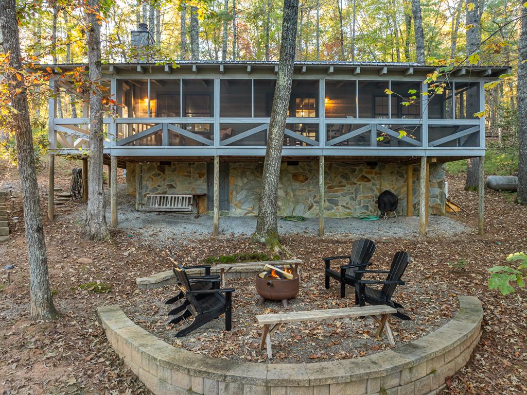 250 Chinkapin Drive Blue Ridge, GA 30513 - Photo 49 of 50 a view of a house with outdoor seating
