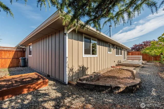 a view of a room with rack on the wall