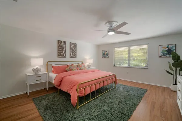 a large kitchen with stainless steel appliances lots of counter top space