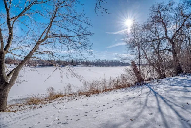 a backyard of a house