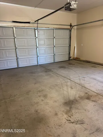 a view of a garage