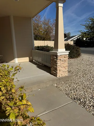 a balcony view with a outdoor space