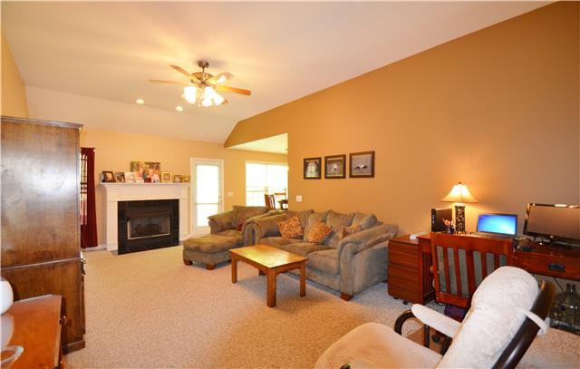 805 Sunset Point Mount Juliet, TN 37122 - Photo 2 of 15 Great Room With Gas Logs And Access To Back Deck