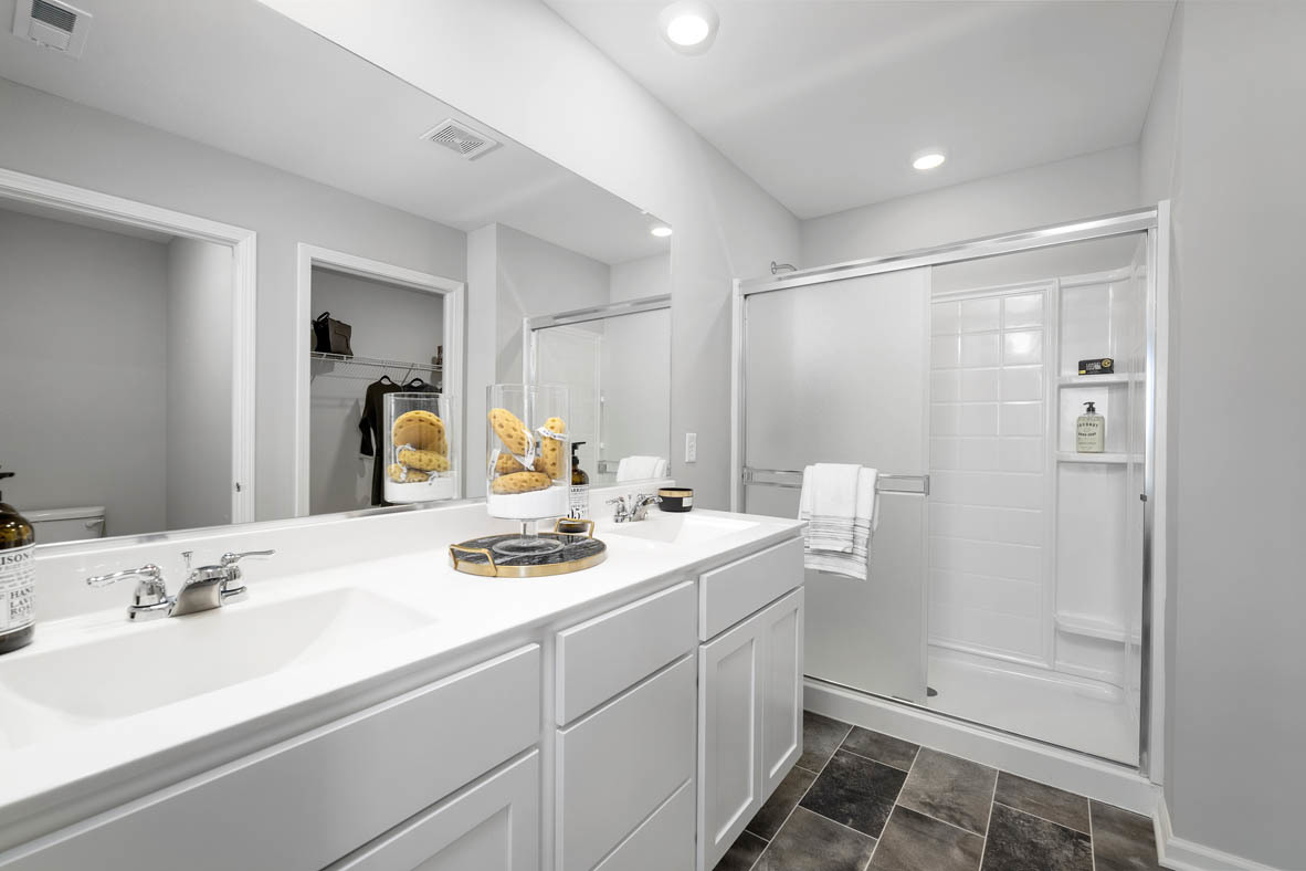 2461 Tahoe Lane Pingree Grove, IL 60140 - Photo 30 of 34 a bathroom with a sink and a mirror