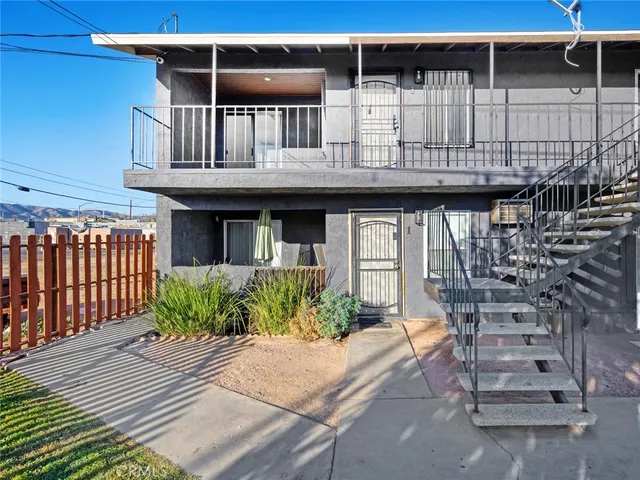 a front view of a house with balcony