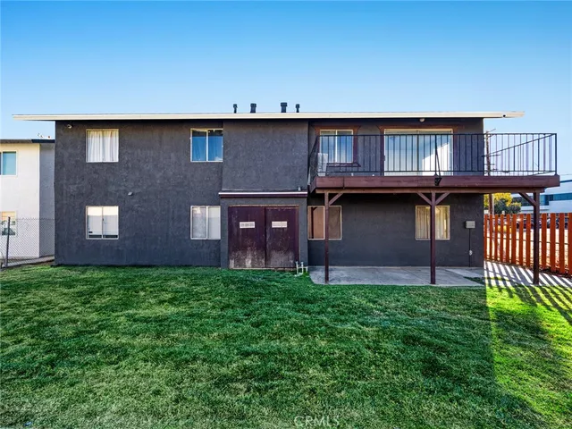 a brick house with a outdoor space