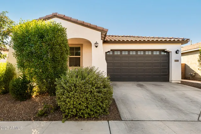a front view of a house