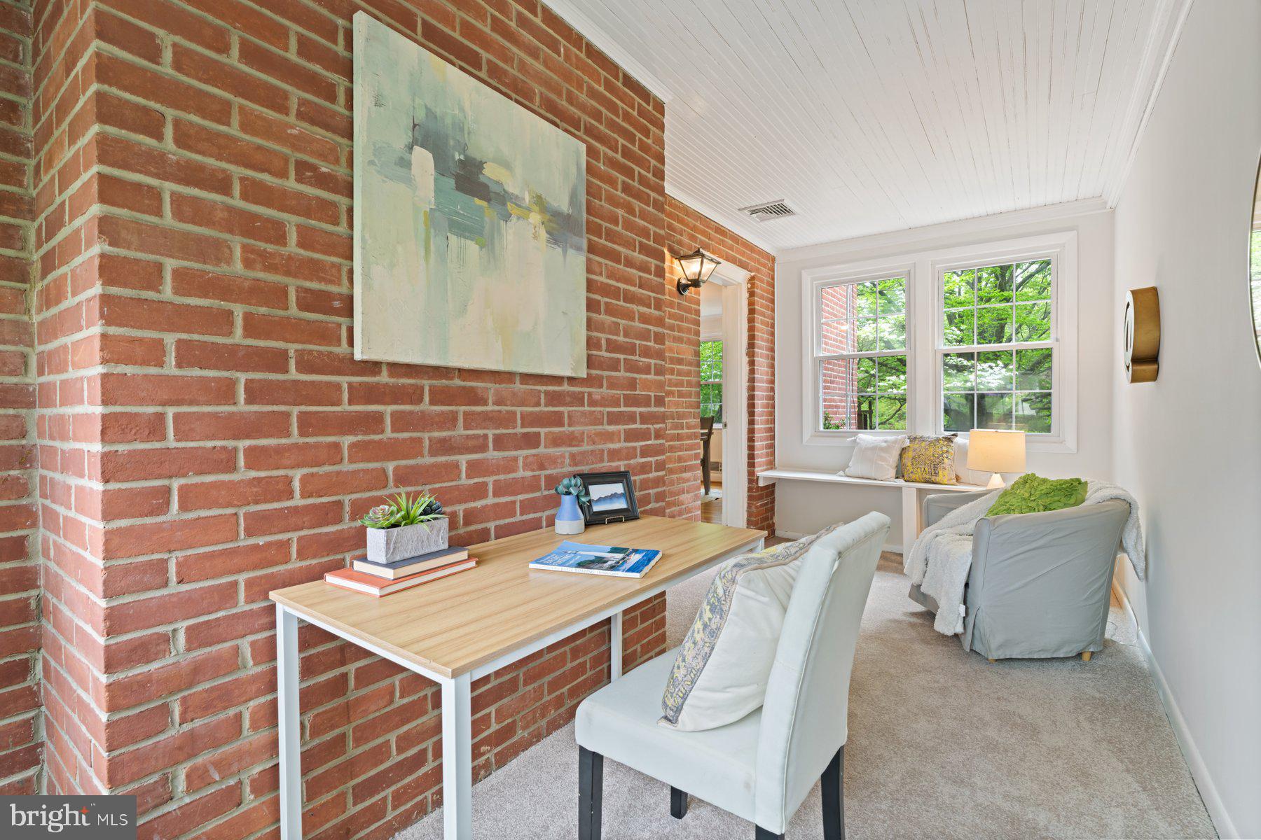 540 Brook Road Towson, MD 21286 - Photo 15 of 37 a view of a dining room with furniture window and outside view