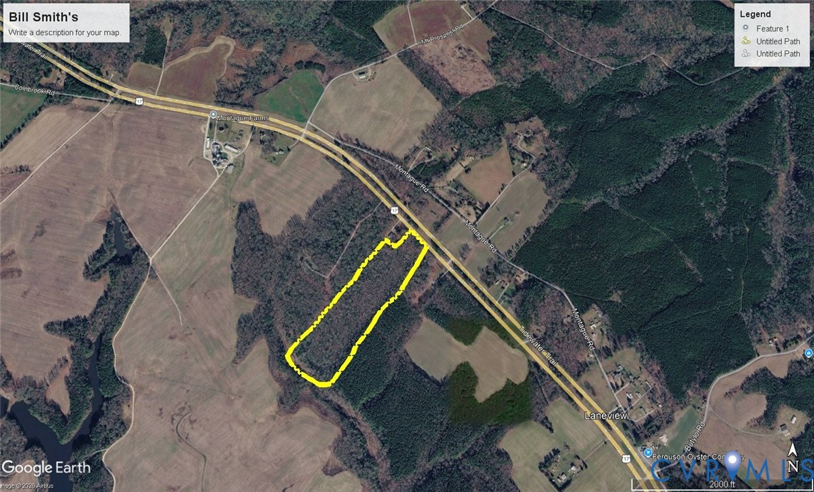 0 Tidewater Trail Laneview, VA 22504 - Photo 1 of 1 an aerial view of a house