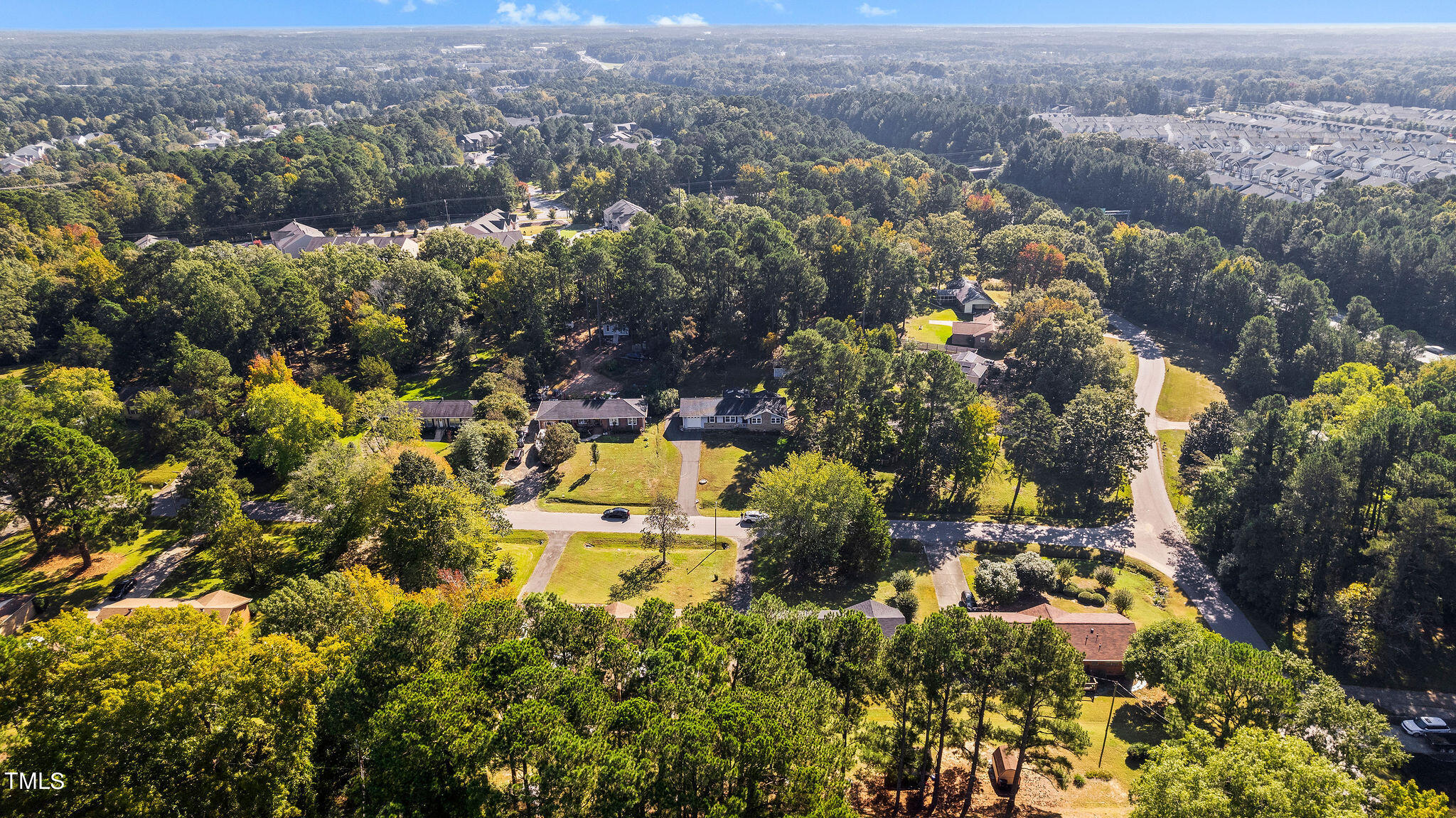 6131 Yellowstone Drive Durham, NC 27713 - Photo 29 of 29 an aerial view of residential houses with outdoor space