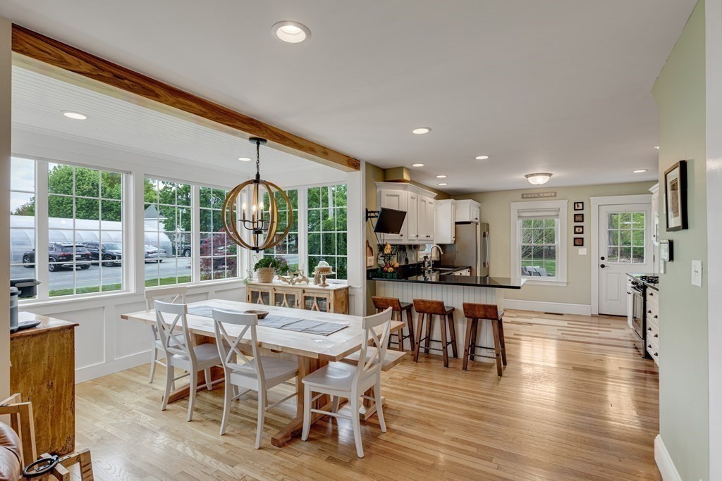 194 Washington Street Boxford, MA 01921 - Photo 3 of 35 a view of a dining room with furniture window and wooden floor