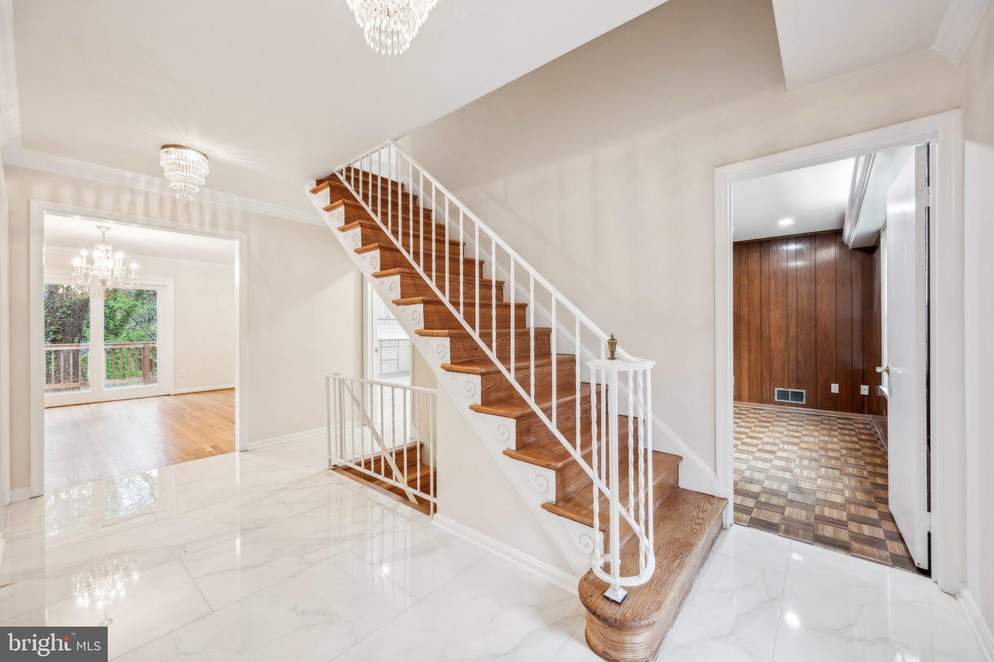 2827 Ellicott Street Northwest Washington, DC 20008 - Photo 4 of 56 a view of entryway and hall with wooden floor