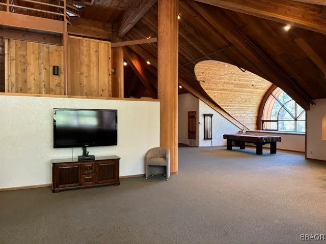 a room with furniture