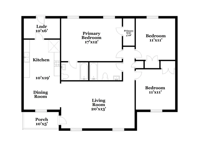 a picture of a floor plan