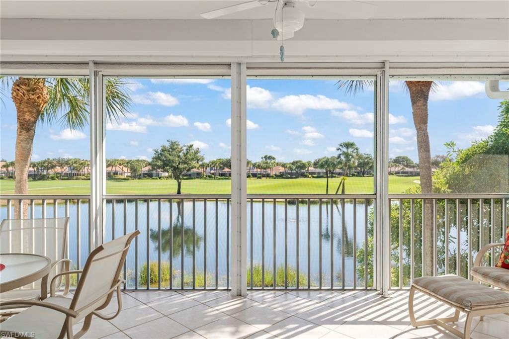 23101 Rosedale Drive, Unit 202 Estero, FL 34135 - Photo 35 of 49 a view of a chair in a balcony
