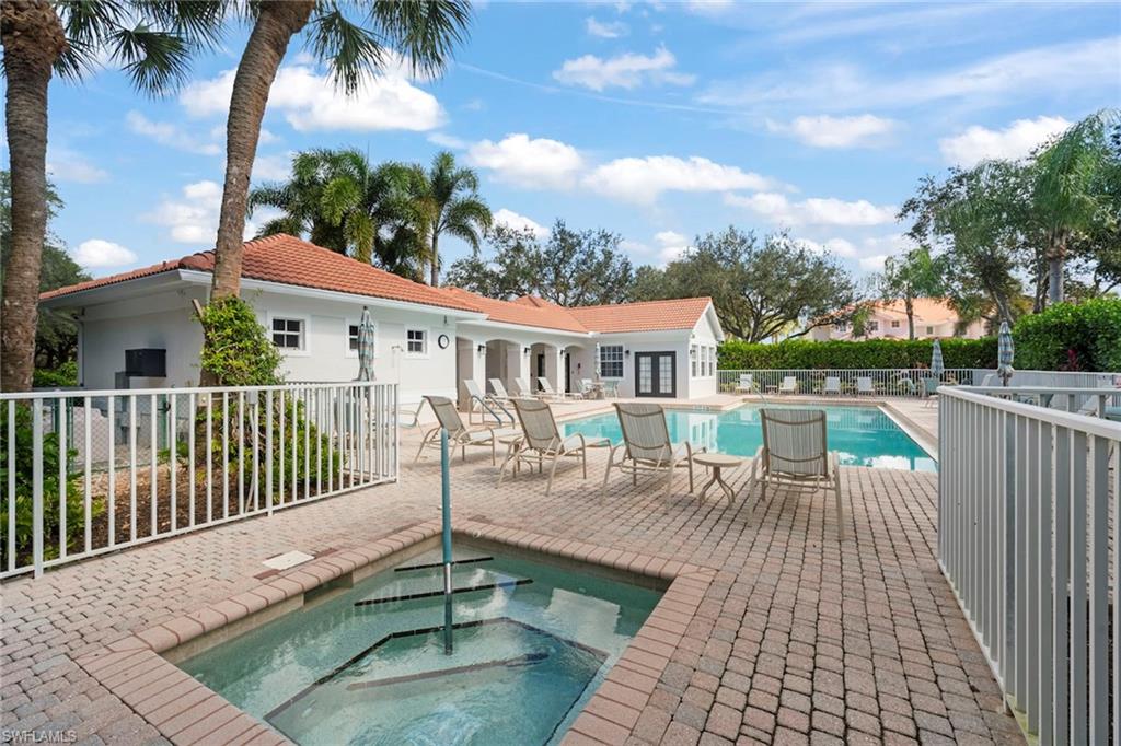 23101 Rosedale Drive, Unit 202 Estero, FL 34135 - Photo 43 of 49 swimming pool view with a seating space