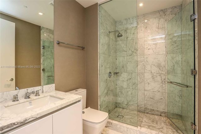 a city view with tall buildings