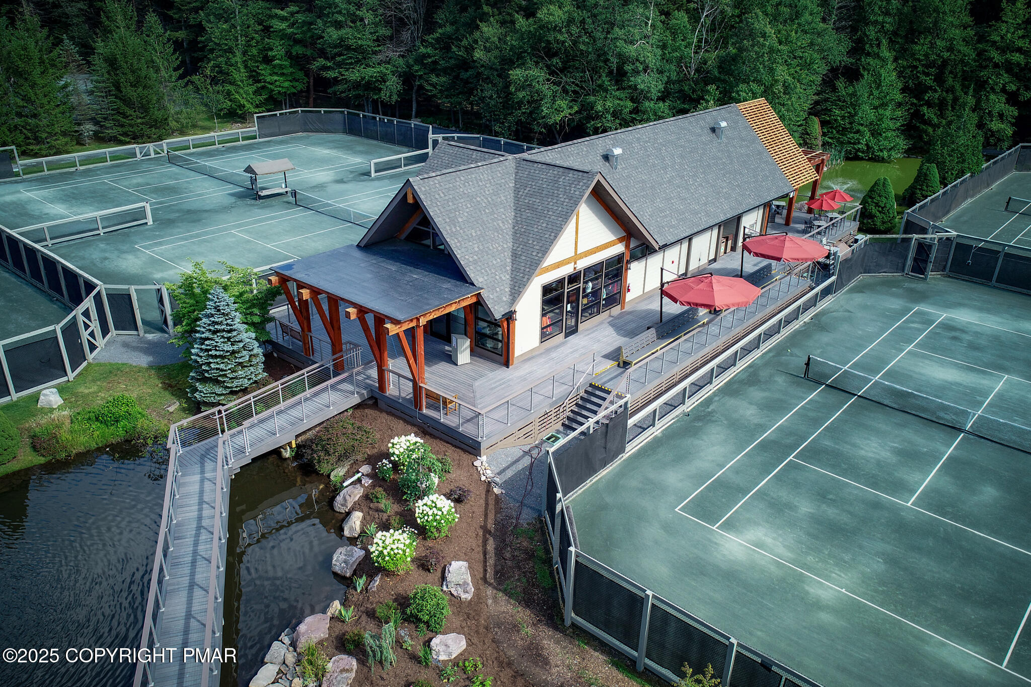 8-7 Sweet Briar Road Pocono Pines, PA 18350 - Photo 34 of 38 an aerial view of house with yard