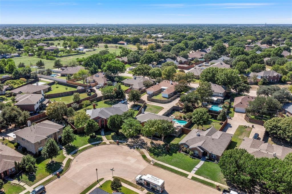 204 Arbor Ridge Drive Allen, TX 75002 - Photo 34 of 36 Expansive residential neighborhood featuring numerous single-family homes, mature trees, and a clear sky