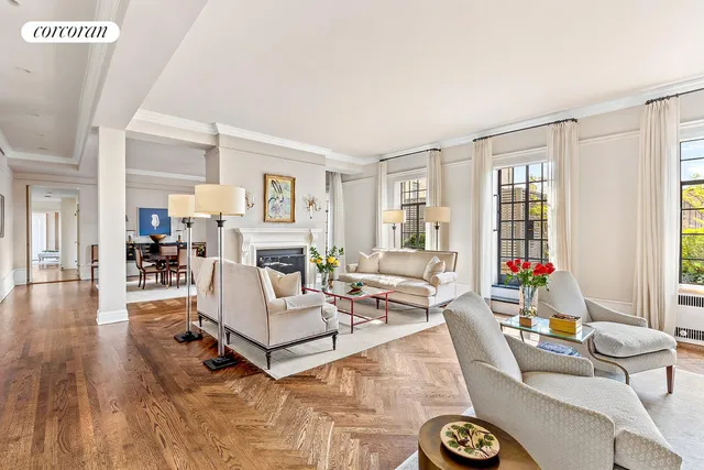 view of living room with furniture and flat screen tv