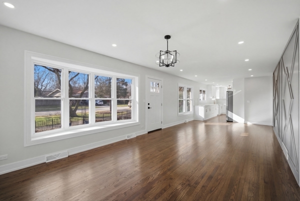 50 Glenview Road Glenview, IL 60025 - Photo 3 of 20 a view of an empty room with wooden floor and a window
