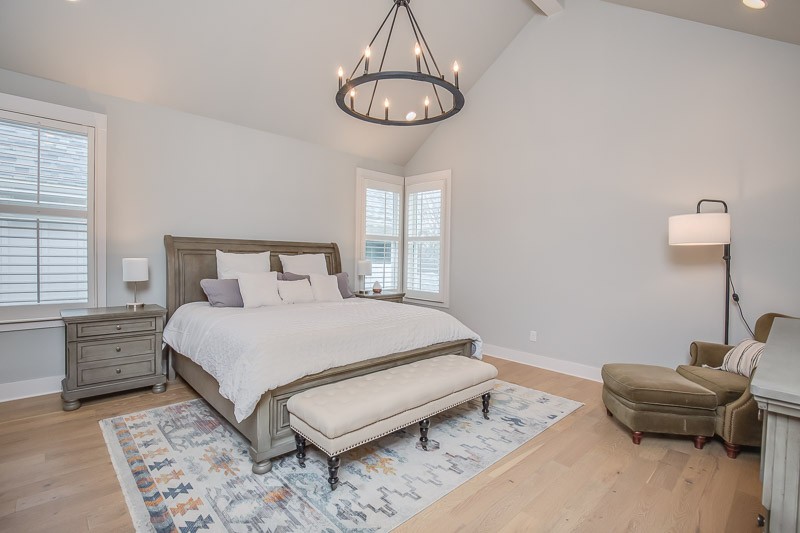 1202 Parkview Circle Nashville, TN 37204 - Photo 22 of 30 a bedroom with a bed and wooden floor