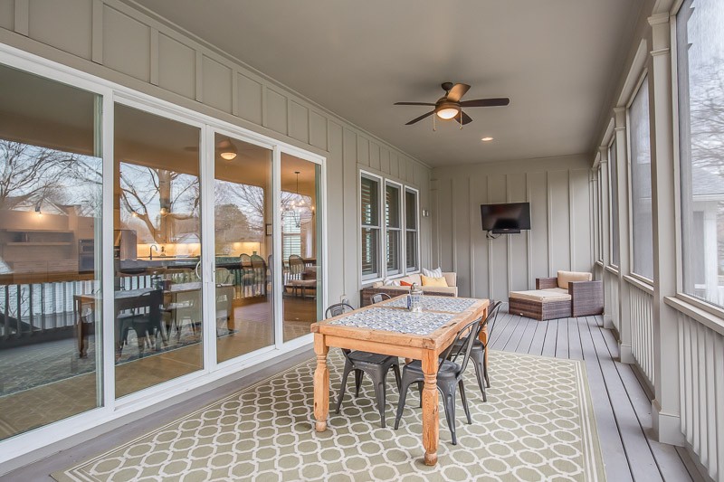 1202 Parkview Circle Nashville, TN 37204 - Photo 26 of 30 a dining room with wooden floor and large window