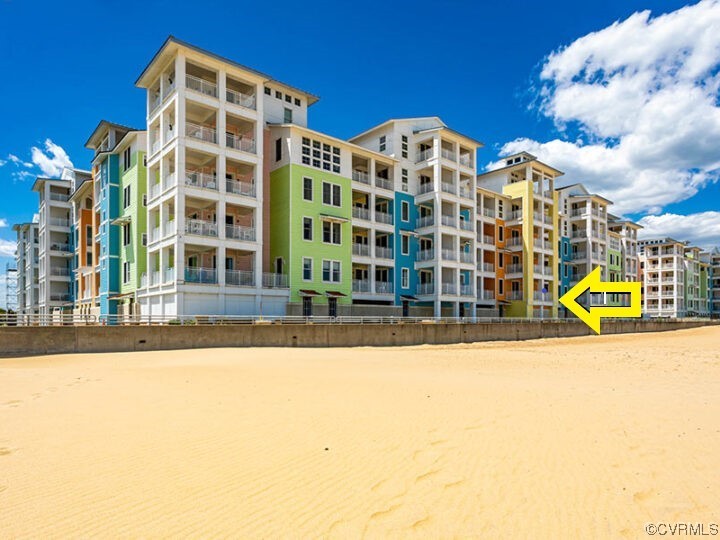 a view of a building with a outdoor space