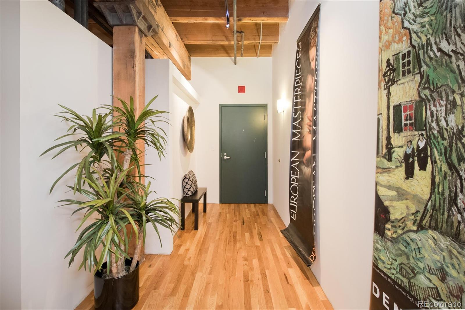 1801 Wynkoop Street, Unit 418 Denver, CO 80202 - Photo 5 of 35 a view of a hallway with potted plants