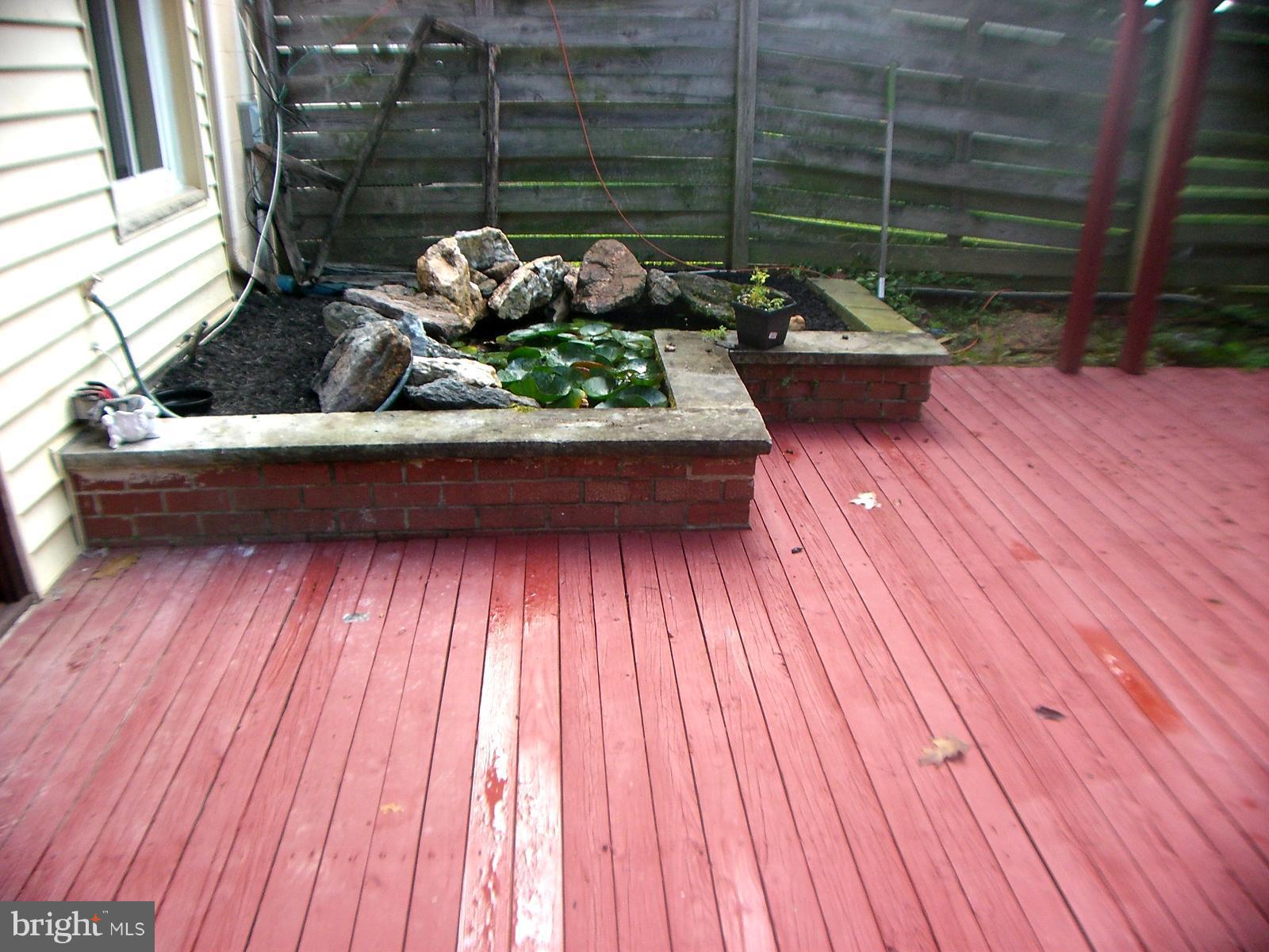 9324 Matador Road Columbia, MD 21045 - Photo 16 of 19 Deck & Pond in Back Yard