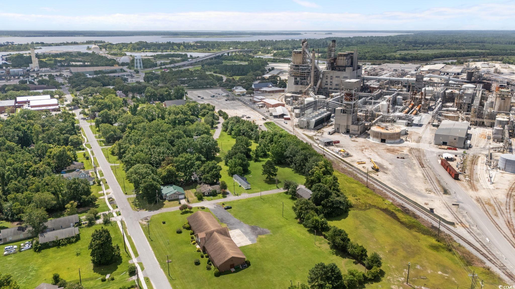 1821 Hawkins Street Georgetown, SC 29440 - Photo 13 of 40 Aerial view of property and surrounding area with a large body of water