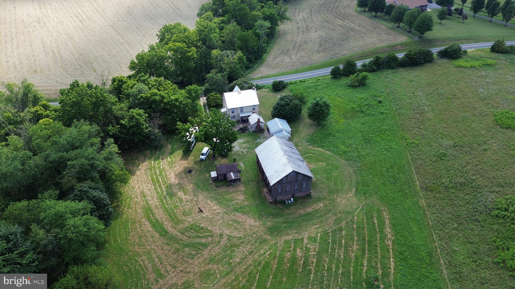 2209 Keysville Frederick Co Road Keymar, MD 21757 - Photo 137 of 150 an aerial view of a house with pool yard outdoor and green space
