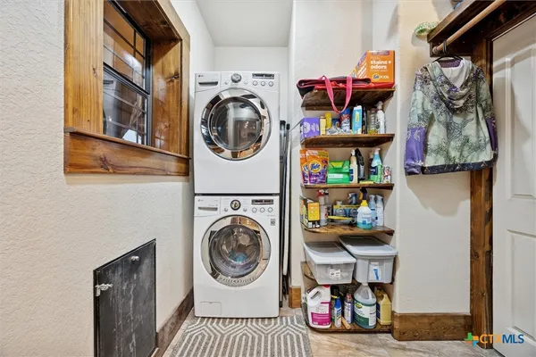 a view of storage and utility room