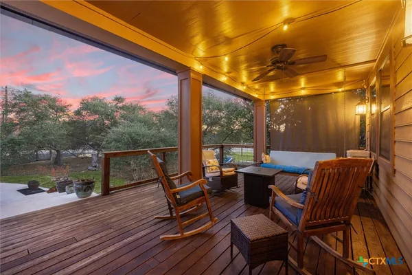 a view of a outdoor seating