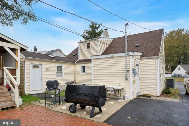 a view of a house with a patio