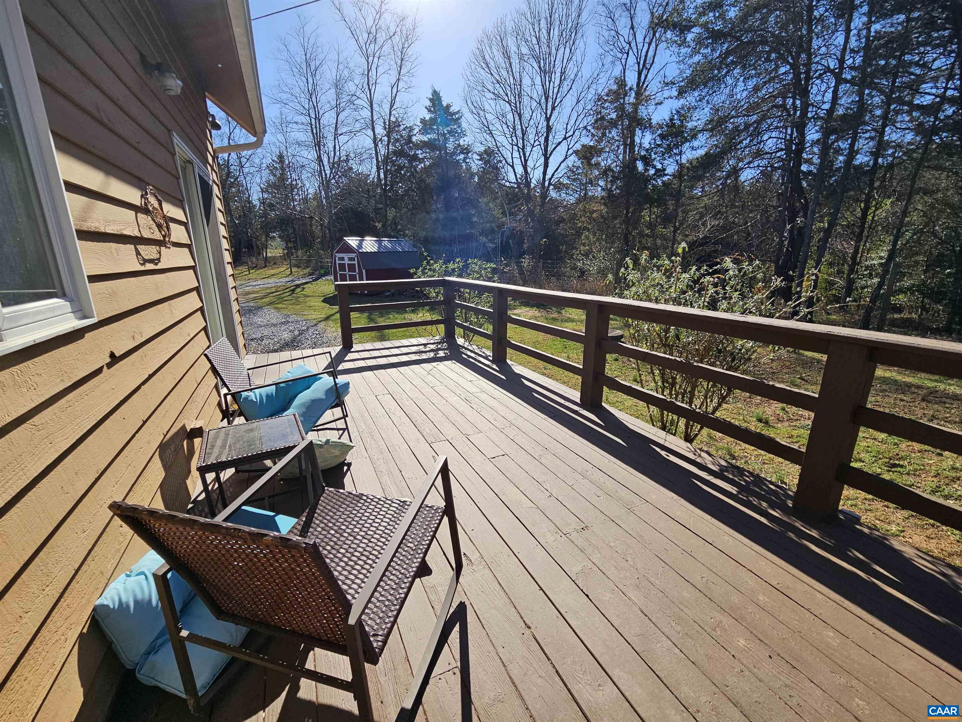 1859 Manteo Road Buckingham, VA 23921 - Photo 5 of 46 a view of a balcony with chairs