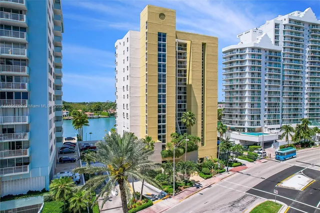 a view of a city with tall buildings