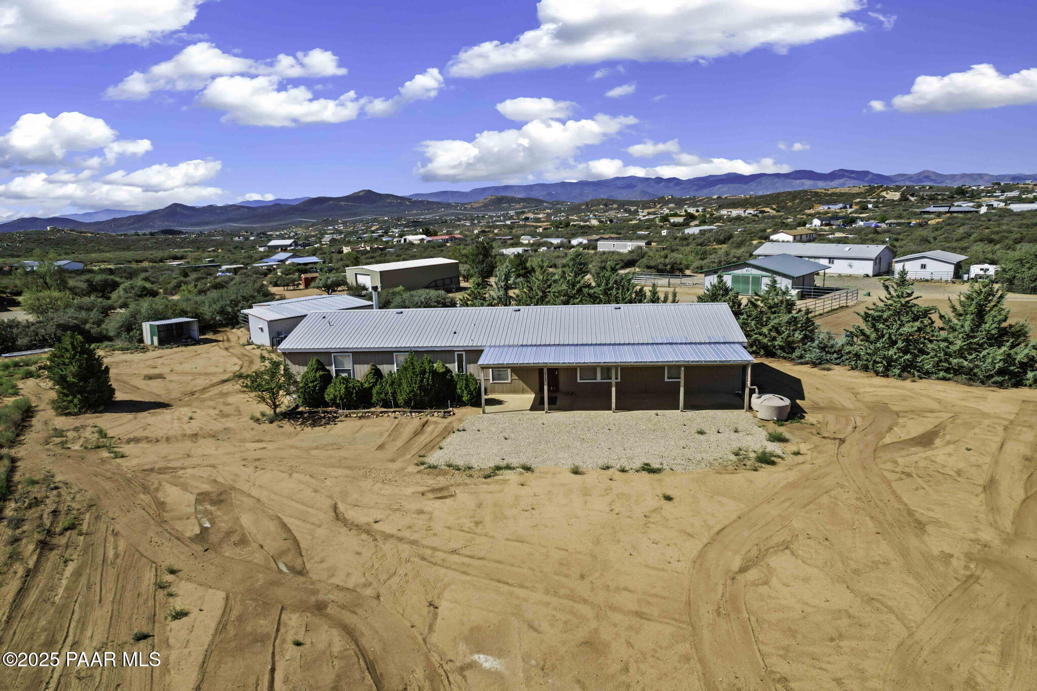 a view of a terrace with a lake