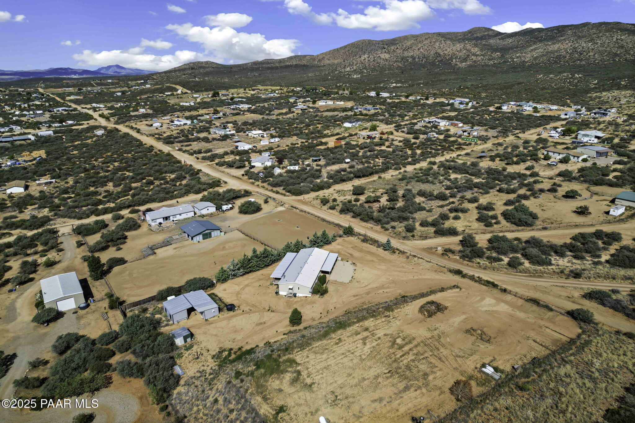18125 East Roper Way Dewey, AZ 86327 - Photo 63 of 63 an aerial view of residential houses with outdoor space