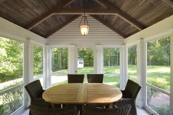 45 Falmouth Road Wellesley, MA 02481 - Photo 26 of 27 a view of a dining room with furniture window and outside view