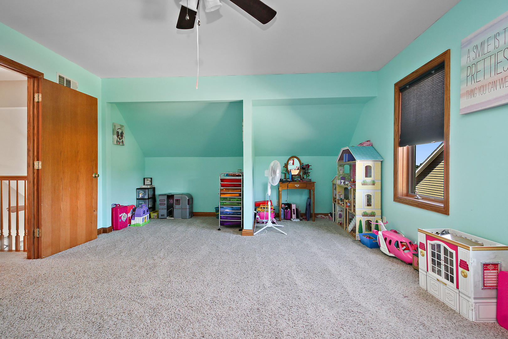 2068 East 7750S Road Chebanse, IL 60922 - Photo 16 of 24 a view of game room with stairs and toys
