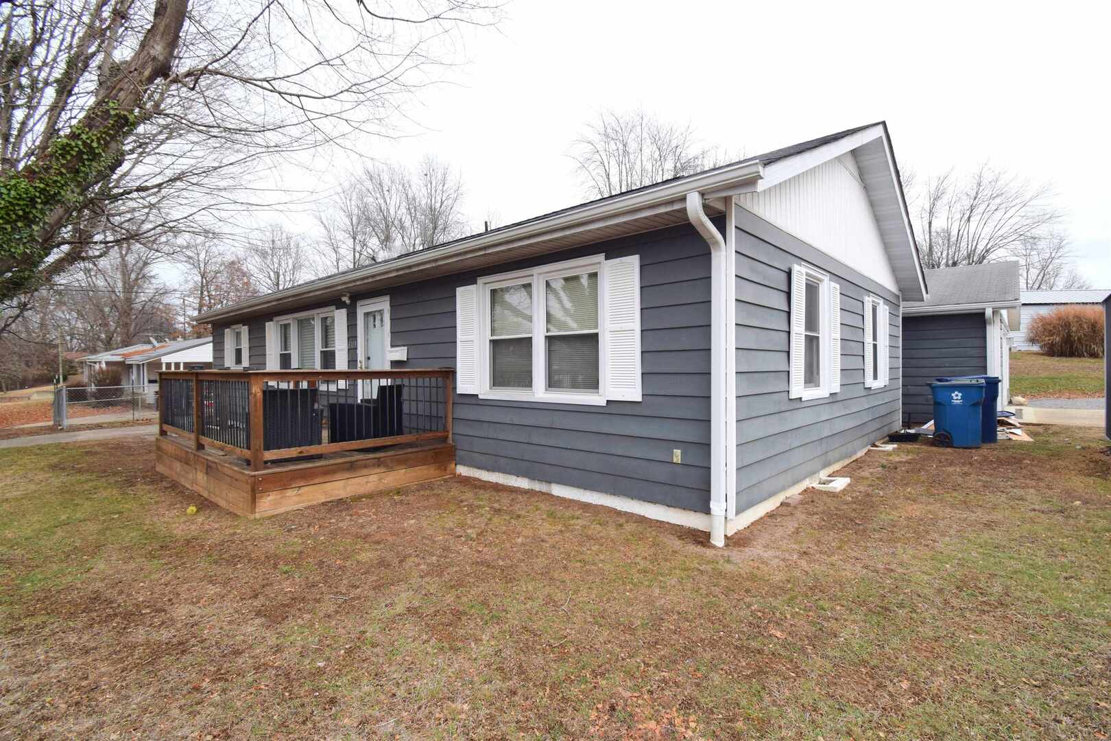 3109 Peach Street Mount Vernon, IL 62864 - Photo 26 of 29 a view of backyard with deck and wooden fence