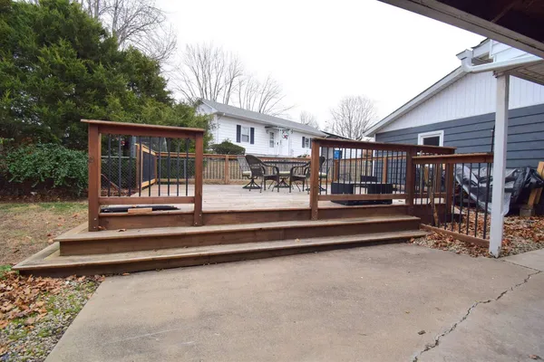 a view of outdoor space yard deck and dinning area