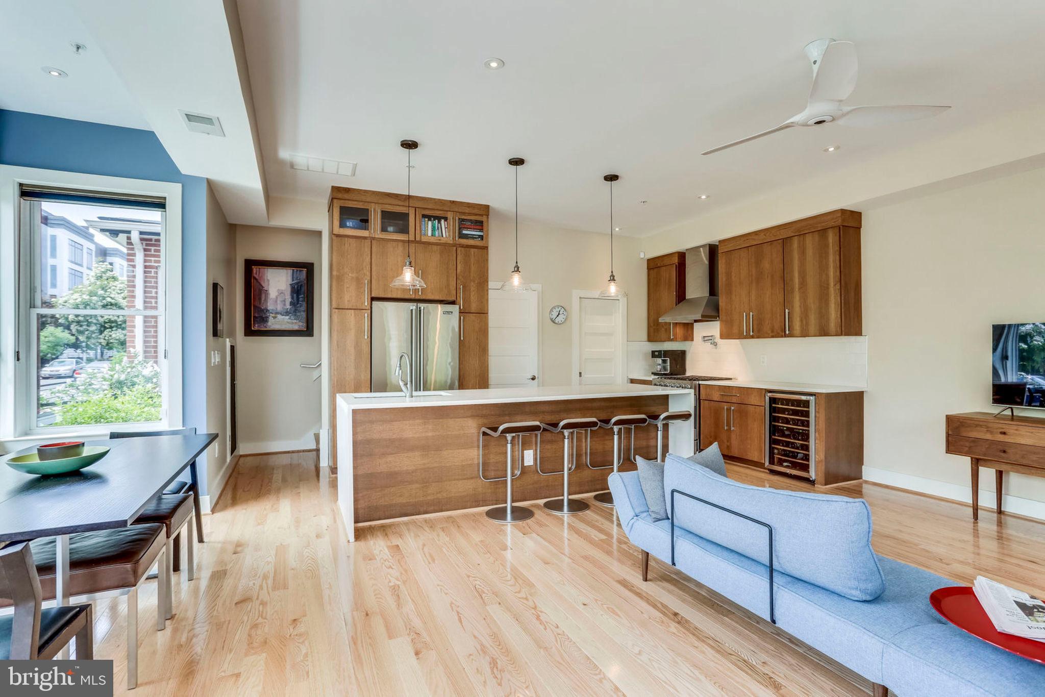 963 14th Street Southeast, Unit 1 Washington, DC 20003 - Photo 13 of 83 New oak hardwood floors and LED recessed lighting
