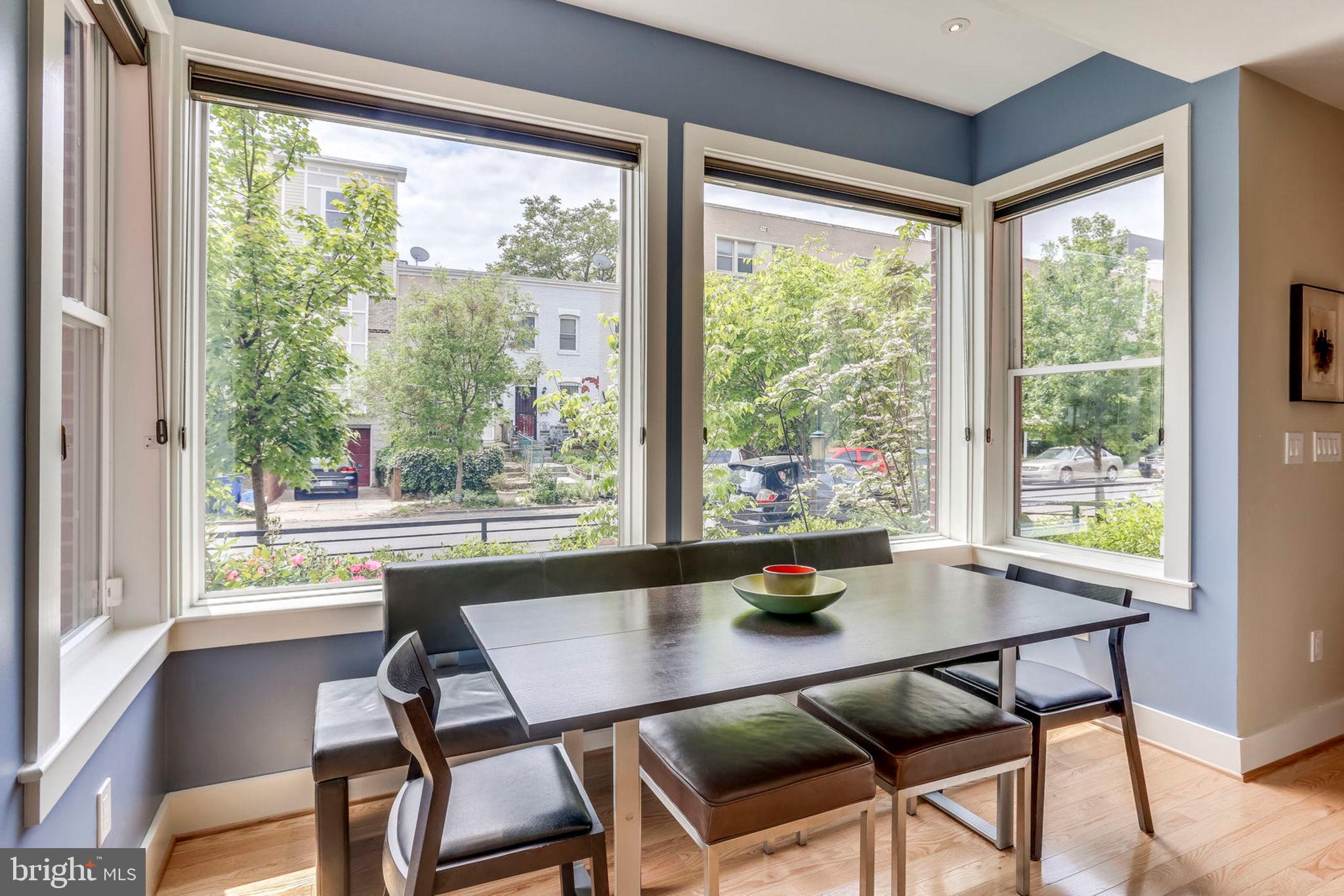 963 14th Street Southeast, Unit 1 Washington, DC 20003 - Photo 22 of 83 Dining area with beautiful large bay windows