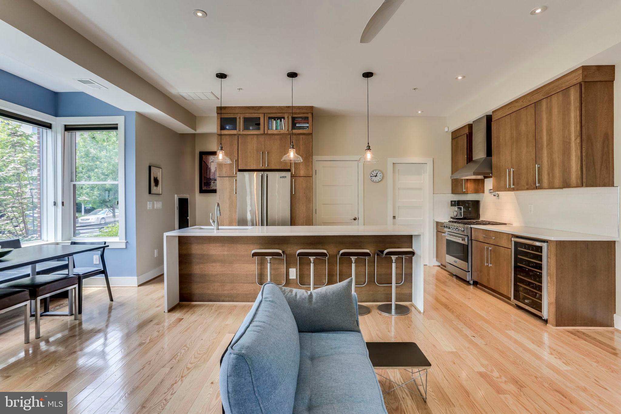 963 14th Street Southeast, Unit 1 Washington, DC 20003 - Photo 29 of 83 Kitchen with custom cabinets and Viking appliances