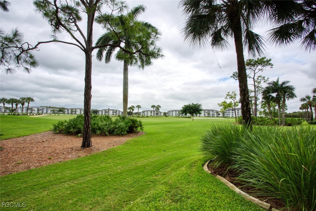 8076 Queen Palm Lane, Unit 416 Fort Myers, FL 33966 - Photo 13 of 18 a view of a yard with palm trees