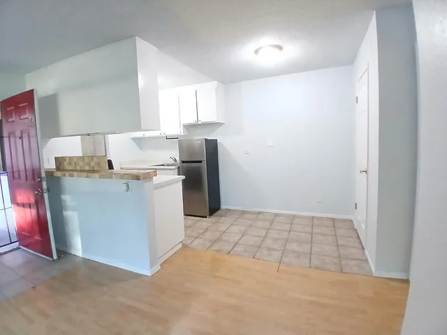 a room with a washer and dryer