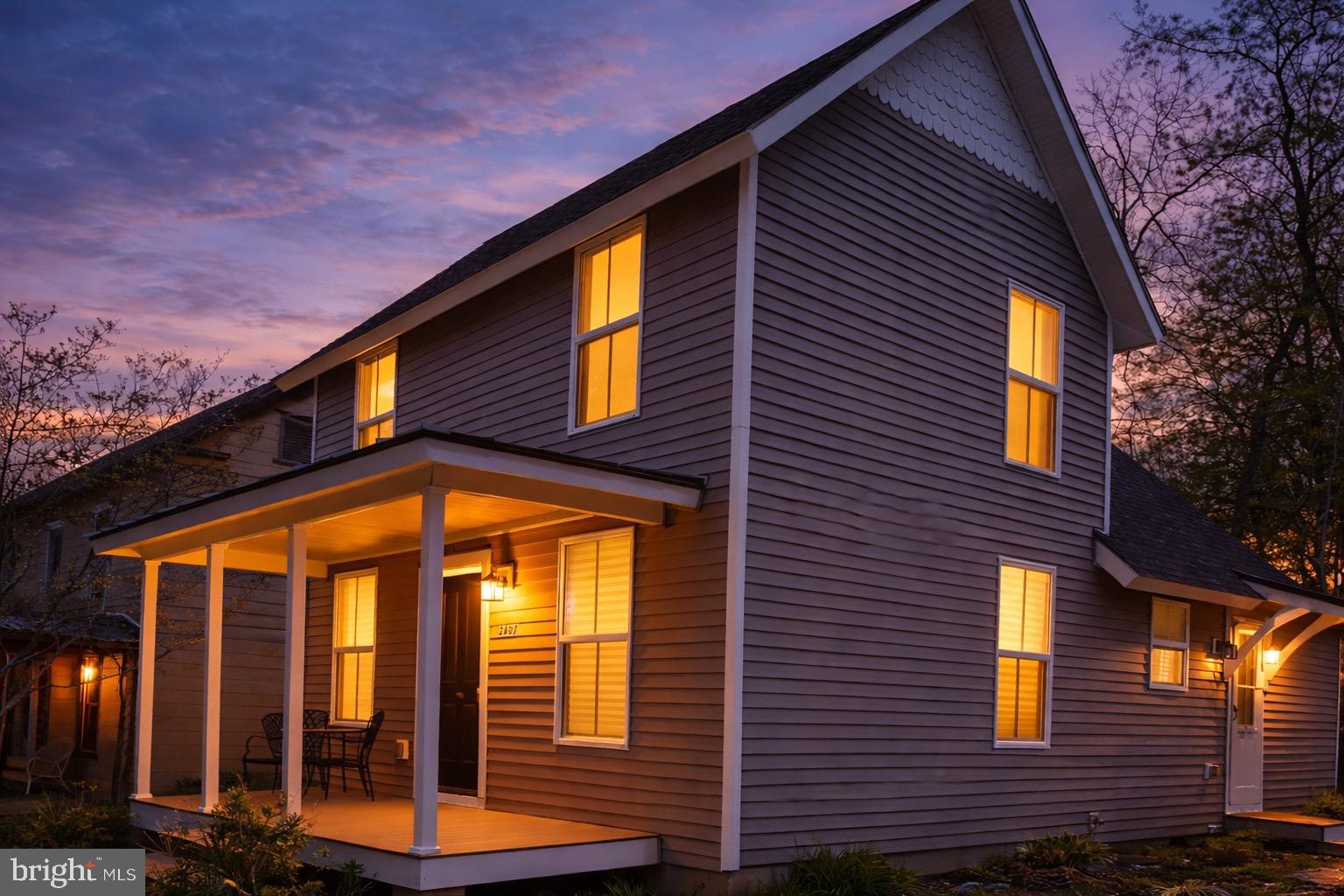 a front view of a house
